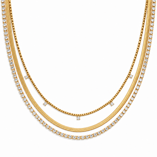 Multi Chain Layered Necklace