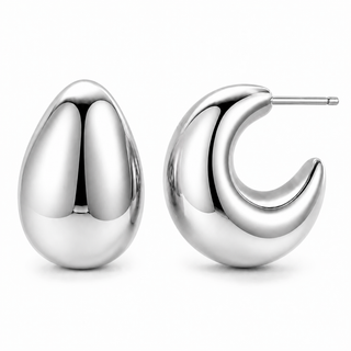 Kane Dome Half Hoop Earring