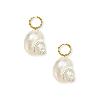 Large Shell Hoop Earring