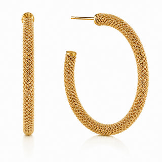 Lou Large Mesh Hoop Earring