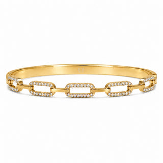 Quinley Pavé Link Bangle Bracelet