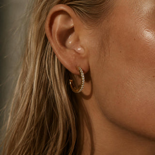 Pavé Hoop Earring