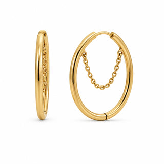 Pippa Medium Chain Hoop Earring