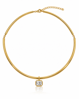 Bezel Collar Choker Necklace