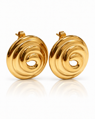 Spiral Disk Earring