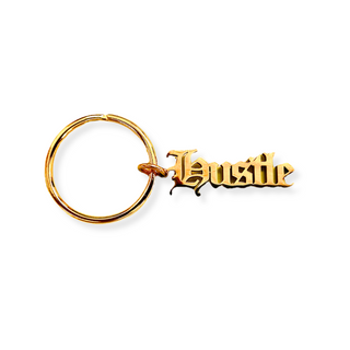 "Hustle" Charm Keychain