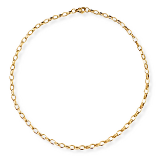 Oval Chain Choker Necklace