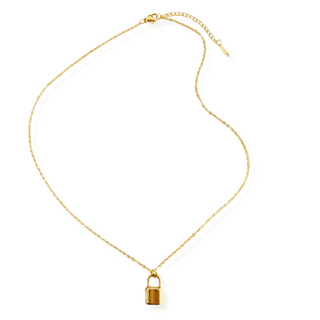 Dainty Lock Pendant Necklace