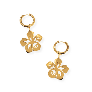 Flower Mini Hoop Earring