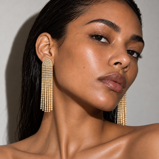 Pavé Tassel Earrings