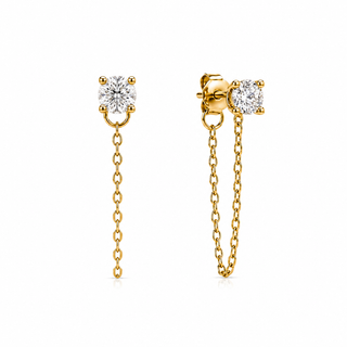 Chain Link Stud Earring