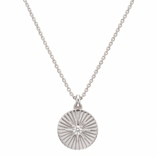 Rue Sunburst Disc Necklace
