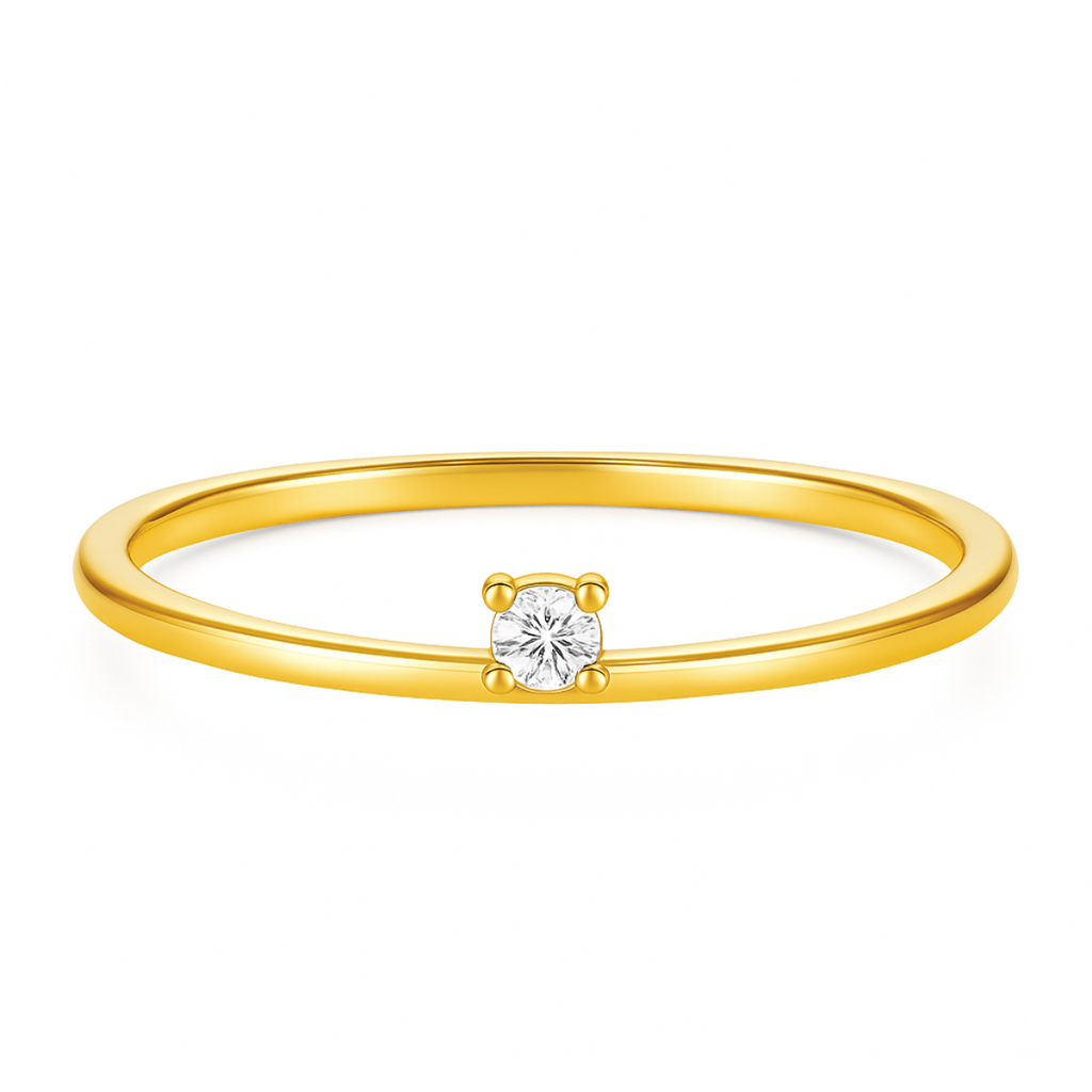 Rae Unilateral Solitaire Ring – Ellie Vail