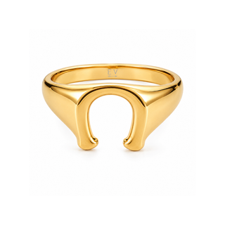 Chance Horseshoe Ring — Statement Ring