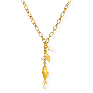 Amity Fish Lariat Necklace