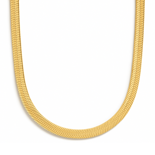 Herringbone Chain Choker Necklace