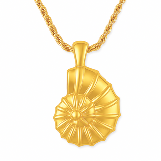 Eliana Oversized Shell Pendant Necklace