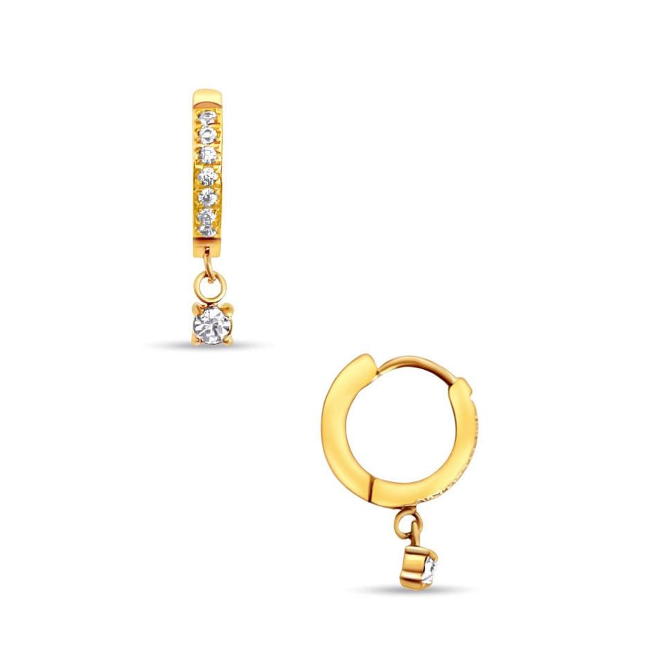 ELLIE VAIL: ANIKA CHAIN HUGGIE- GOLD main image 1
