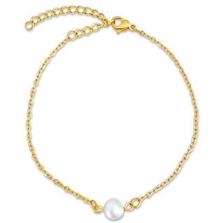 Ellie Vail - Shayla Dainty Pearl Chain Bracelet