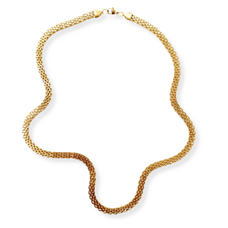 Flat Mesh Chain Necklace