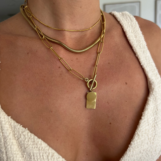 Ellie Vail - Candice Round Snake Chain Necklace
