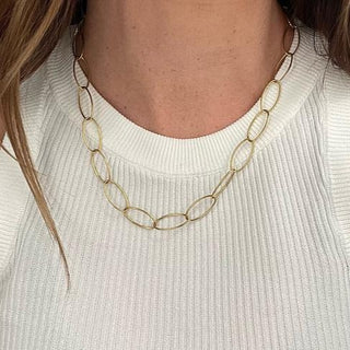 ﻿Oval Chain Necklace