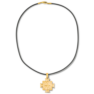 Ellie Vail Priya Cross Pendant Cord Necklace