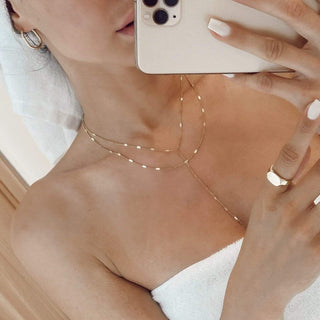 Ellie Vail - Camilla Dainty Lariat Chain Necklace