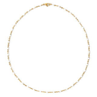 Ellie Vail - Marlow White Dainty Enamel Beaded Necklace