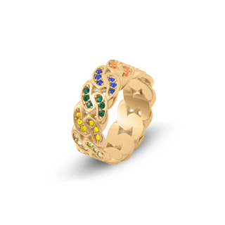 Ellie Vail - Octavia Colorful Chain Ring